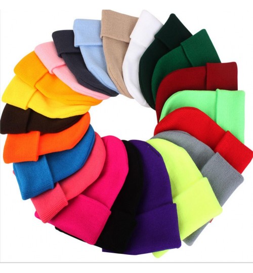 Cuffed Knit Beanie Hat